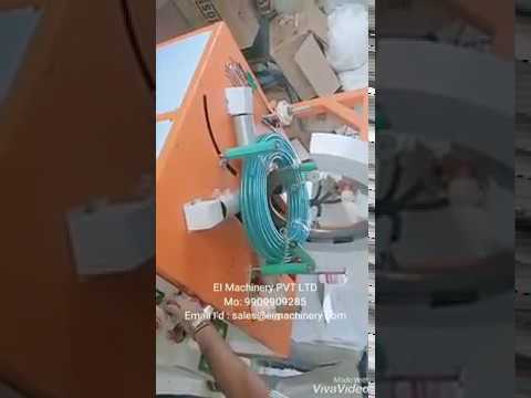 horizontal coil wrapping machine garden pipe