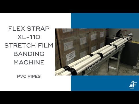 PVC Pipes Bundling Flex Strap XL-110 Stretch Film Banding Machine