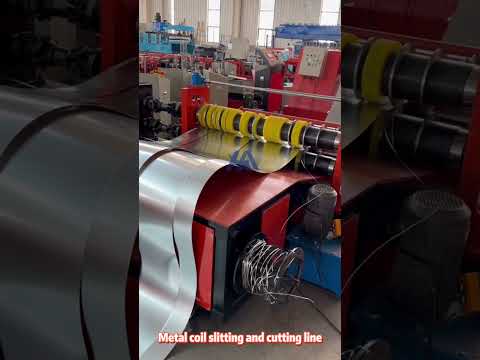 Metal coil slitting&amp;cutting&amp;rewinding line