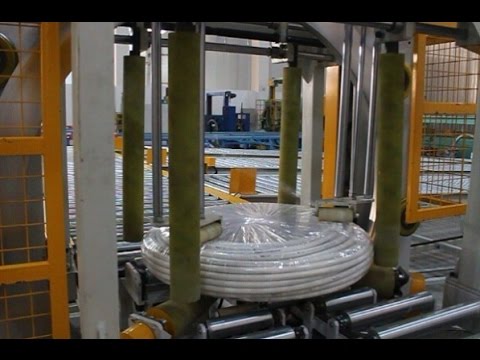 Pipe coil packaging line,hose packing line