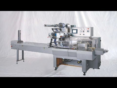 flow wrapping machine snacks boxes food bags packaging machinery horizontal type wrapper 枕式包裝機全自動高速