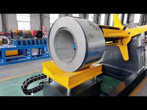 5T/7T/10T Hydraulic decoiler automatic coil holder for metal roofing panel machine