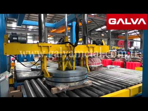 Otomatik bant paketleme hattımız - Automatic steel strip packing machine