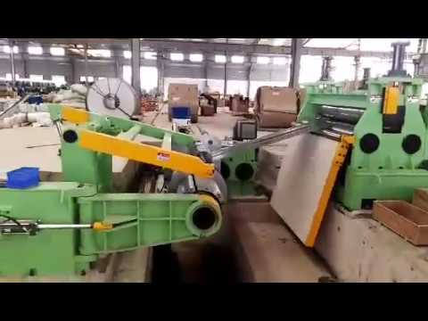 HRCR cold hot rolled steel heavy metal coil cutter cutting slitter rewinder slitting machine line