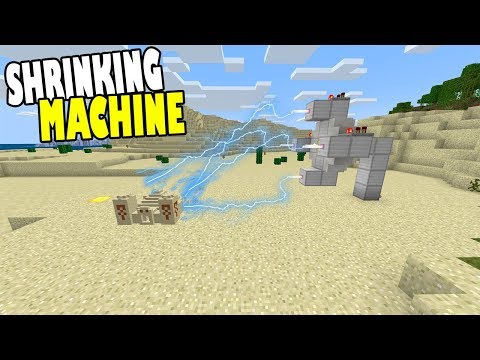 How to Make a SHRINKING MACHINE | Minecraft Bedrock Edition ( MCPE / Windows 10 )