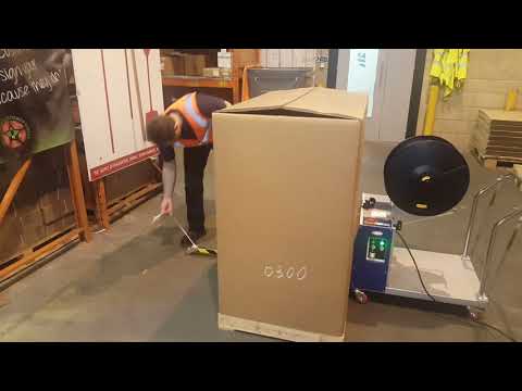 PST3 - Optimax® Mobile Vertical Pallet Strapping Machine - demonstration