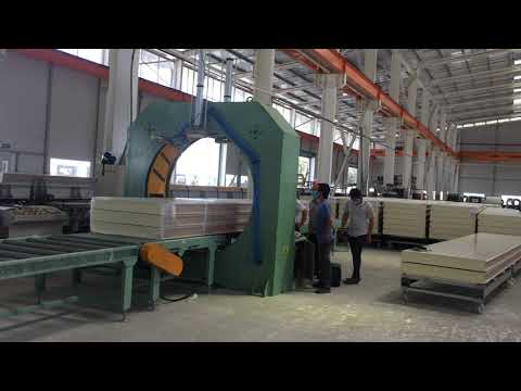 Panel Horizontal orbital wrapping machine