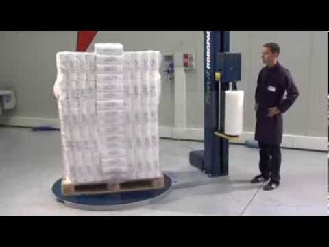 Ecoplat - vertical stretch wrapping machine by Robopac