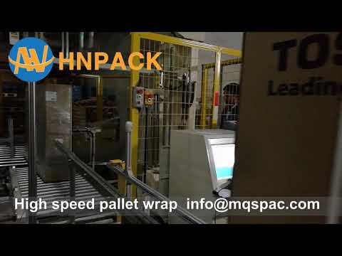 china TV fully auto high speed pallet stretch film wrap manufacturer supply pallet wrap machine sel