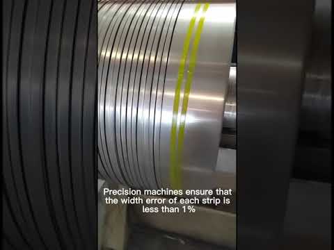 Stainless steel coil slitting process