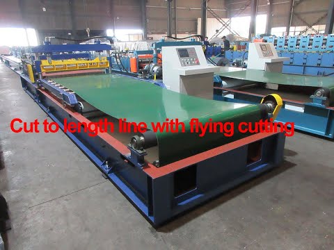 Zhongyuan cut to length line with flying cutting | steel coil cut to length production line : 1.0mm