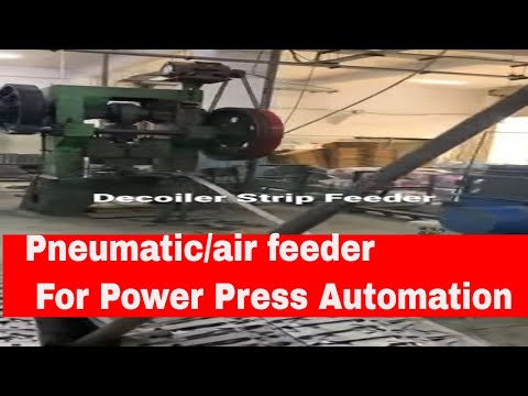 Coil Feeder on Power press operation II Pneumatic feeder with Decoiler Machine | Power Press #short