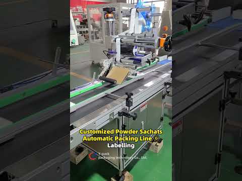 Customized Powder Sachats Automatic Packing Line ⑥ Labelling