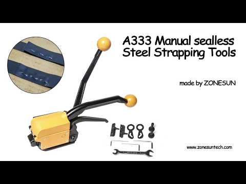 How to use the A333 steel strapping machine use for 13-19mm steel