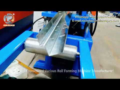 Rolling Door Guide Track Rollformer for making steel guide track with online punching and cutting