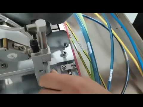 Cable sticker wrapping machine