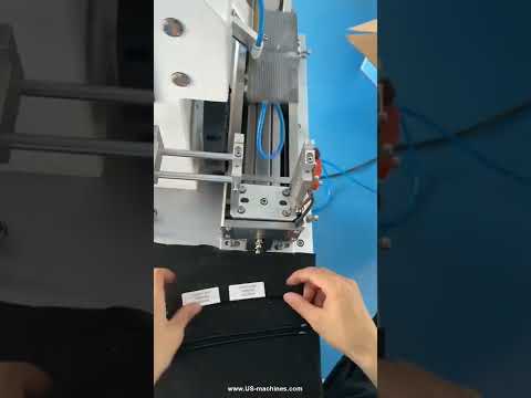 Small size cable labeling machine adhesive label folding labeling machine