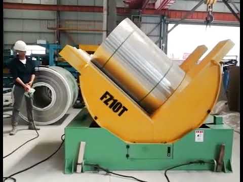 10 Ton Electric 90° Mold flipper or mold rotator for Drum material-SANTSAI MACHINERY