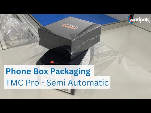 Phone Box Packaging | TMC PRO Semi-Automatic L Sealer Shrink Wrapping Machine