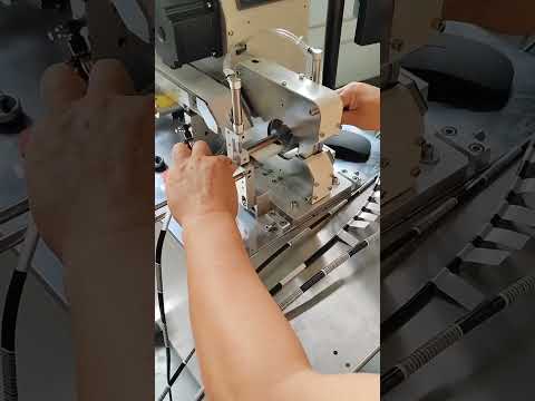 Cable sticker wrapping machine