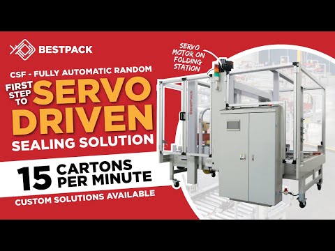 Carton Sealer - CSF - Fully Automatic Servo Driven - BestPack Packaging Systems