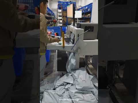 Automatic clothing product auto bag feeding packaging machine for E business