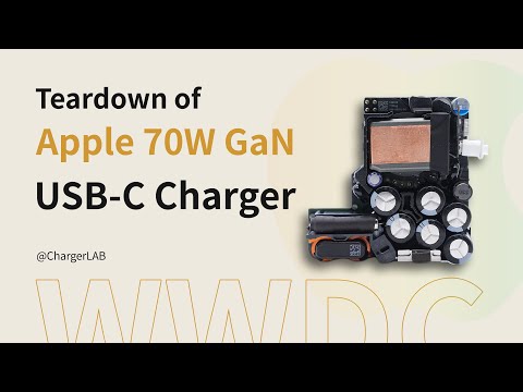 Teardown of Brand New Apple 70W GaN USB-C Power Adapter