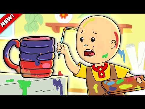 Pottery Chaos | Caillou Cartoon