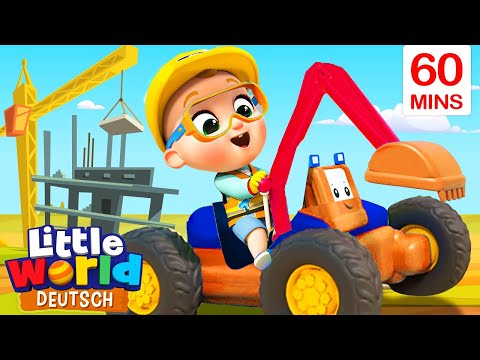 Mein toller Baustellen-Bagger | Kinderlieder für Kleinkinder | Little World Deutsch