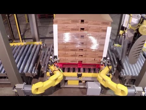 Robotic Case Palletizing &amp; KForce Corner Board Stretch Wrapping System – Kaufman Engineered Systems