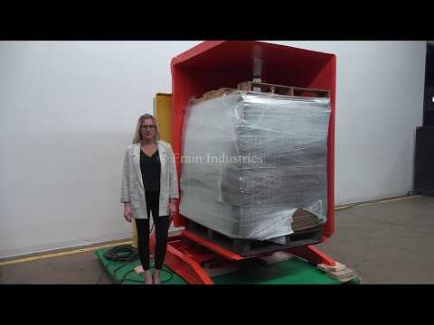 Payne Brothers Free Standing Single Clamp 180° Hydraulic Pallet Inverter Demonstration