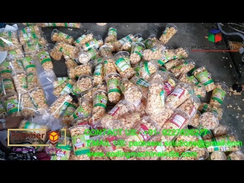 FULLY AUTOMATIC POPCORN GLASS PACKING MACHINE