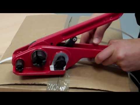 how to use strapping tensioner &amp; sealer tool