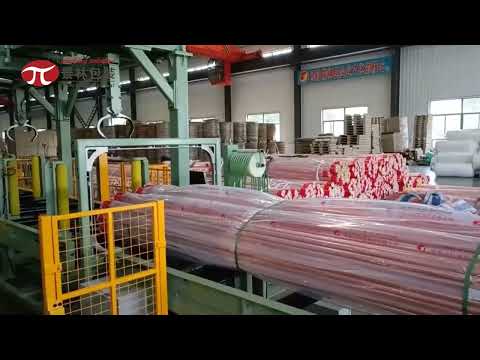 Automatic metal pipe/ plastic pipe strapping, bagging and stacking packaging line