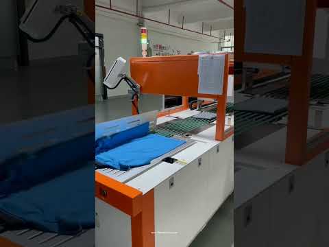 T shirt folding feeding bagging machine