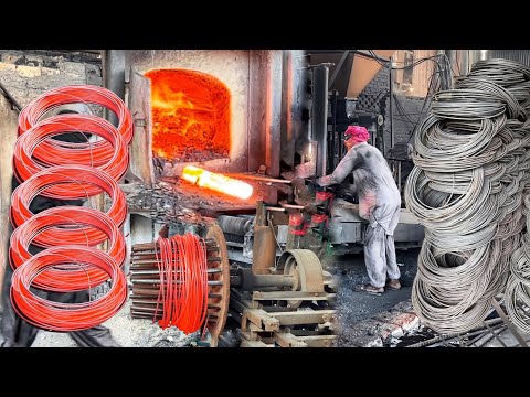 Amazing Manufacturing Process Of Rebar iron Rods | Hot Rolling Mill