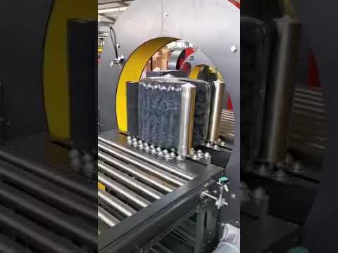 Automobile tire wrapping machine wheels orbital wrapper horizontal tyre wrapper