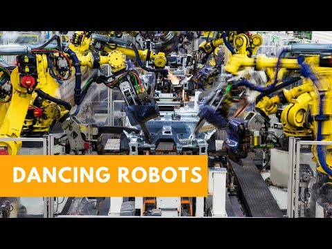 Industry 4.0 Manufacturing KUKA Robots Building SEAT Cars