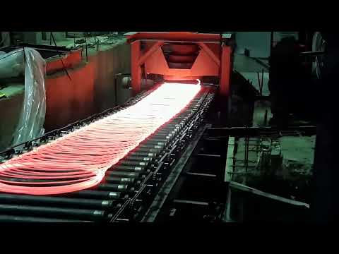 Automatic iron coil packaging line launch test