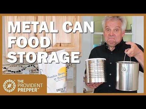 Food Storage: Packaging Dry Goods in Metal Cans for Long Term Storage