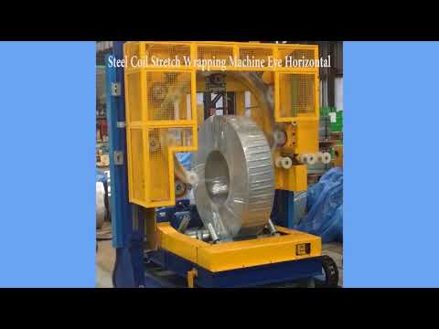 STEEL COIL STRETCH WRAPPING MACHINE EYE HORIZONTAL