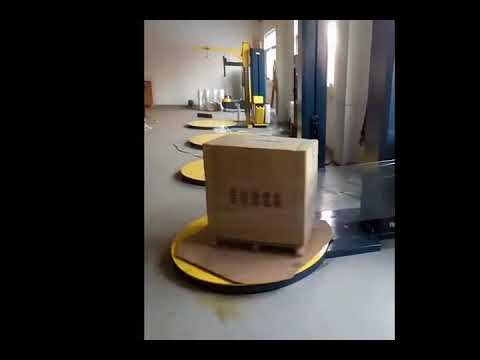 Video of robotic pallet stretch wrapping machine