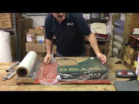 Wrapping over-sized items with The National Shrinkwrap System