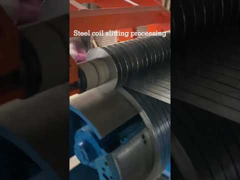 Steel coil slitting processing