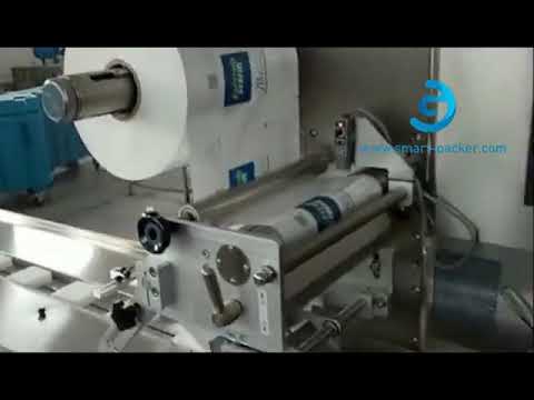 Dry ice brick bar automatic horizontal type film wrapping bagging line packing machine