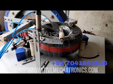 flexible pipe packing machine | flexible pipe wrapping machine | garden pipe packing machine