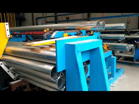 galvanized steel pipe stacking and packing