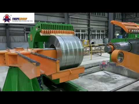 Coil handling coil car for the automatic slitting line amd automatic coil packing