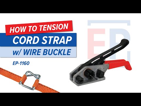 How To Tension Cord Strap w/ Wire Buckle