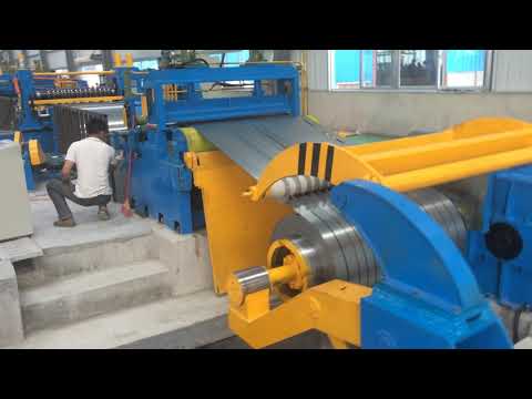 High speed steel coil slitting line machine